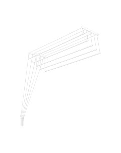 Сушилка для белья Comfort Alumin Group Потолочная 5 прутьев 220см Comfort alumin group