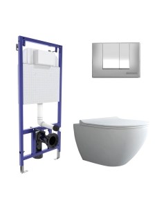 Унитаз подвесной с инсталляцией Berges Novum / 043247