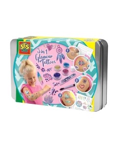 Набор временных татуировок Модные татуировки 3 в 1 / 14155 Ses creative