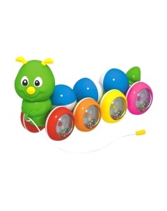 Игрушка-каталка Stellar Гусеница с шариками / 01391