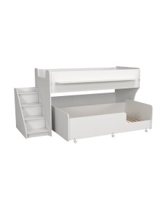 Двухъярусная кровать детская Капризун 12 Р444-2 с лестницей и ящиками