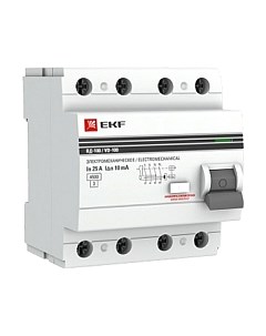 Устройство защитного отключения EKF PROxima ВД-100 4P 40А 30мА / elcb-4-40-30-em-pro Ekf