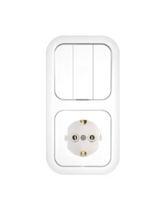 Блок выключатель+розетка Bylectrica Гармония 3В-РЦ-663