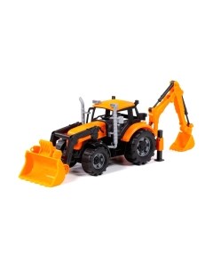 Экскаватор игрушечный Полесье погрузчик Прогресс инерционный / 91789