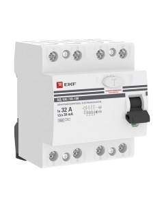 Устройство защитного отключения EKF PROxima ВД-100 4P 32А 30мА / elcb-4-32-30-em-pro Ekf
