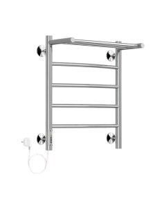 Полотенцесушитель электрический GRANULA Классик 4 перекладины 50x60 D32 с полкой Granula