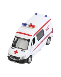 Автомобиль игрушечный Технопарк Mercedes-Benz Sprinter Скорая / SPRINTERVAN-14SLAMB-WH