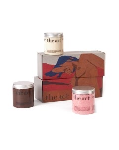 Набор косметики для тела The Act Из 3-х скрабов Кокос / Шоколад / Грейпфрут The act