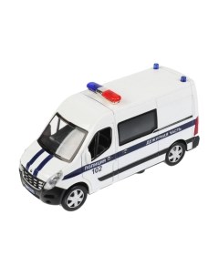 Автомобиль игрушечный Технопарк Renault Master Полиция / MASTER-14POL-WH
