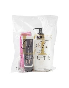 Набор косметики для тела La and Te beaute Гель для душа+Крем для рук+Перчатка-рукавица LT-21 La and te beaute