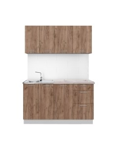 Кухонный гарнитур Артём-Мебель Оля СН-114 без стекла ДСП 1.4м Артём-мебель