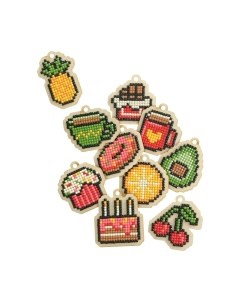 Набор алмазной вышивки Гирлянда Вкусный завтрак / WWP501 Wizardi