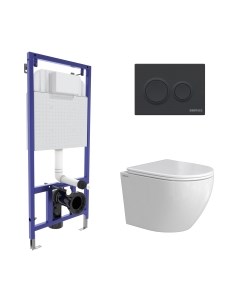 Унитаз подвесной с инсталляцией Berges Okus Rimless / 043390