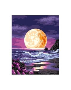 Картина по номерам Школа талантов Луна на закате / 7990292