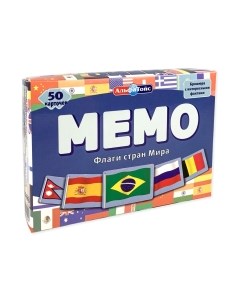 Настольная игра АльфаТойс Мемо Флаги стран мира / 11405 Альфатойс