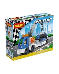 Конструктор Bauer Pit Stop с эвакуатором и гоночной машиной / 818