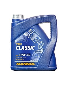 Моторное масло Mannol Classic 10W40 SN/CH-4 / MN7501-4
