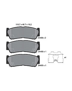 Тормозные колодки Textar 2448801