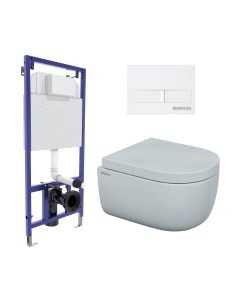 Унитаз подвесной с инсталляцией Novum / 043309 Berges