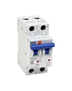 Выключатель автоматический КЭАЗ 2P C 25А 6кА OptiDin BM63-2C25-УХЛ3 / 260602 Кэаз
