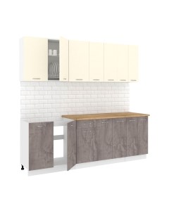 Кухонный гарнитур Кортекс-мебель Корнелия Лира-лайт 2.3м