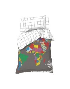 Комплект постельного белья Этель Карта мира / 7582931