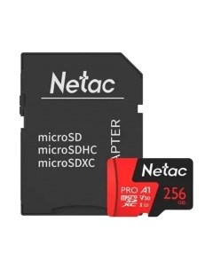 Карта памяти Netac MicroSD P500 Extreme Pro 256GB (NT02P500PRO-256G-R)