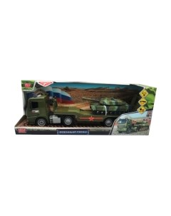 Автовоз игрушечный Технопарк Тягач с танком / 1915752-R