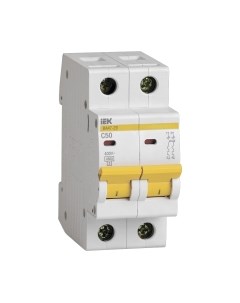 Выключатель автоматический IEK ВА 47-29 50А 2P 4.5кА С / MVA20-2-050-C Iek