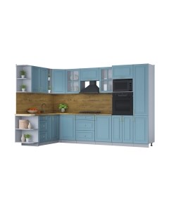 Кухонный гарнитур Интерлиния Мила Шато 1.88x3.2 ВТ левая