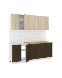 Кухонный гарнитур Кортекс-мебель Корнелия Лира-лайт 2.1м