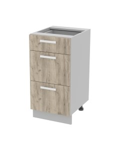 Шкаф-стол кухонный Интерлиния Компо НШ40рш3 1м+2б