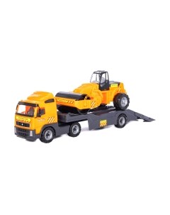 Набор игрушечной техники Полесье Volvo с дорожным катком / 8855