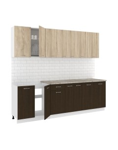 Кухонный гарнитур Кортекс-мебель Корнелия Лира-лайт 2.5м