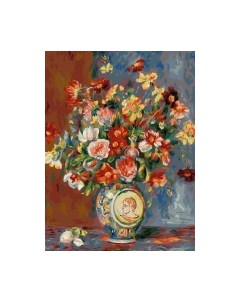 Картина по номерам БЕЛОСНЕЖКА Ренуар. Букет в античной вазе / 1150-AS Белоснежка