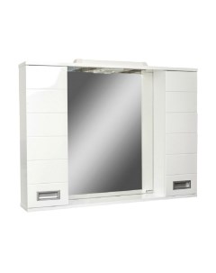Шкаф с зеркалом для ванной Домино Cube 100