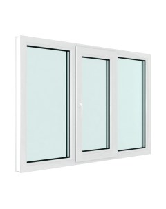 Окно ПВХ Brusbox Roto NX Поворотно-откидное створка по середине 2 стекла