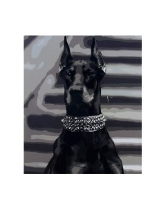 Картина по номерам Школа талантов Доберман / 9295618