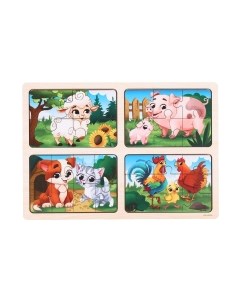 Набор пазлов Лесная мастерская На ферме / 9279015