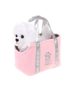 Мягкая игрушка Fluffy Family Щенок Шпиц в сумке / 681932 Fluffy family
