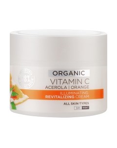 Крем для лица Eveline Cosmetics Organic Vitamin C Ревиталирующий с эффектом сияния Eveline cosmetics