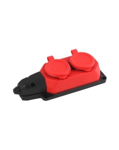 Колодка удлинителя ЭРА K-2e-RED-IP44 / Б0044551 Эра