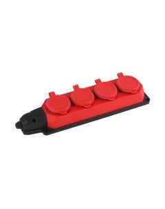 Колодка удлинителя ЭРА K-4e-RED-IP44 / Б0044553 Эра