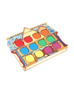 Развивающий игровой набор Smile Decor Логопедический городок. Домик / 6971339 Smile decor