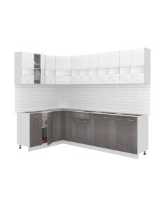 Кухонный гарнитур Кортекс-мебель Корнелия Экстра 1.5x2.7 без столешницы