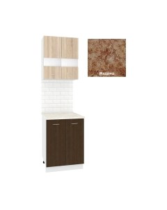 Комплект кухонных модулей Кортекс-мебель Корнелия Экстра 60рс2д