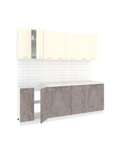 Кухонный гарнитур Кортекс-мебель Корнелия Лира 2.2м