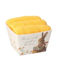 Набор полотенец Этель Кролик с цветами / 10197785