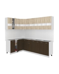 Кухонный гарнитур Кортекс-мебель Корнелия Экстра 1.5x2.5 без столешницы