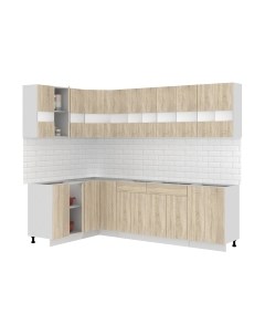 Кухонный гарнитур Кортекс-мебель Корнелия Экстра 1.5x2.8 без столешницы